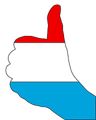 Image showing Luxembourg hand signal