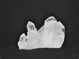 Image showing Rock crystal on black