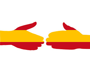 Image showing Spanish handshake