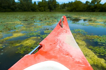 Image showing Canoe on a Lake