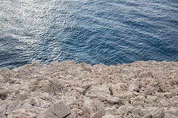 Image showing Beach with rocks and clean water