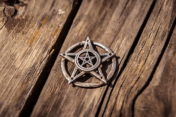 Image showing Pentagram closeup photo