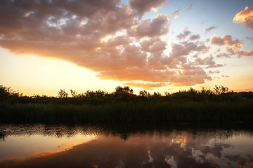 Image showing Peaceful place at the pond