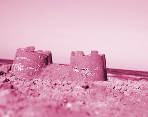 Image showing Sand castle