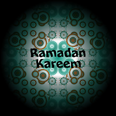 Image showing Islamic greeting arabic text for holy month Ramadan Kareem