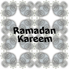 Image showing Calligraphy of Arabic text of Ramadan Kareem for the celebration of Muslim community festival.