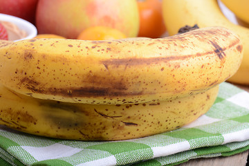 Image showing fruits, mandarin and bananas, food