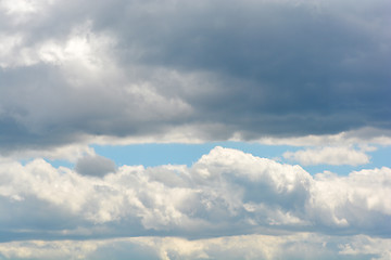 Image showing blue sky with clouds