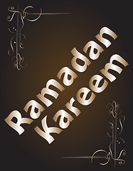 Image showing Ramadan Kareem. lettering composition of muslim holy month.