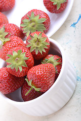 Image showing Beautiful fresh strawberries