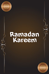 Image showing Calligraphy of Arabic text of Ramadan Kareem for the celebration of Muslim community festival