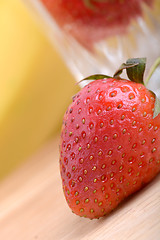 Image showing healthy strawberry with fruits