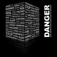 Image showing DANGER.