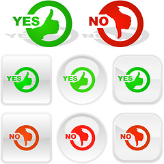 Image showing Yes and No