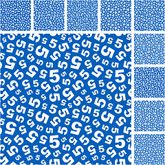 Image showing Numbers. Seamless pattern.