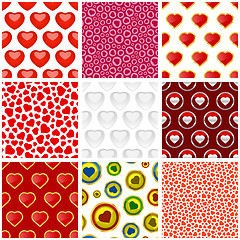 Image showing Hearts. Seamless pattern.