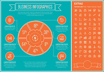 Image showing Business Line Design Infographic Template