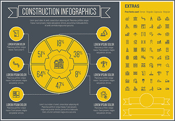 Image showing Construction Line Design Infographic Template