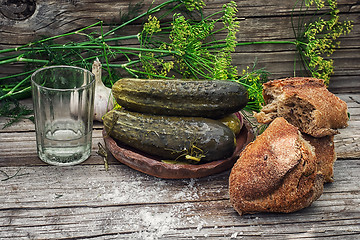 Image showing pickled cucumbers