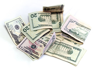 Image showing American Dollars on white