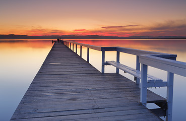 Image showing Long Jetty Sunset