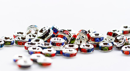 Image showing Colorful crystal beads for bracelets jewellery 