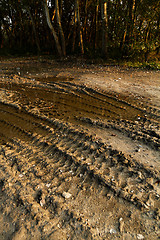 Image showing Dirty broken rural road 