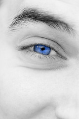 Image showing Young man\'s eyes