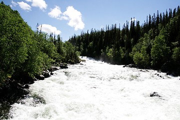 Image showing Foaming river