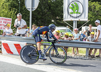 Image showing The Cyclist Alejandro Valverde- Tour de France 2014