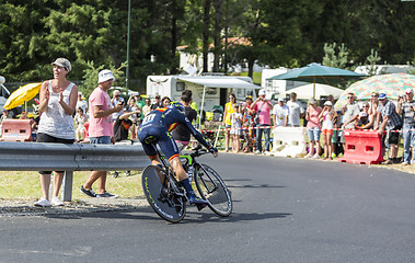 Image showing The Cyclist Alejandro Valverde- Tour de France 2014