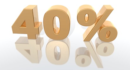 Image showing increase percentage