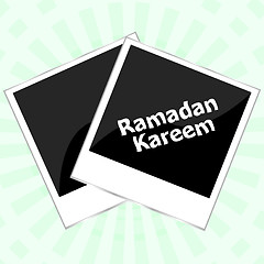 Image showing Ramadan kareem on old photo frame