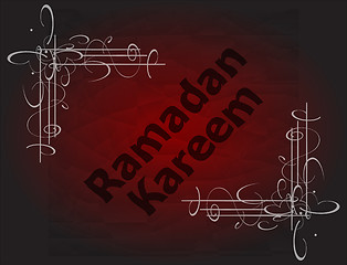 Image showing Calligraphy of Ramadan Kareem for the celebration of Muslim community festival