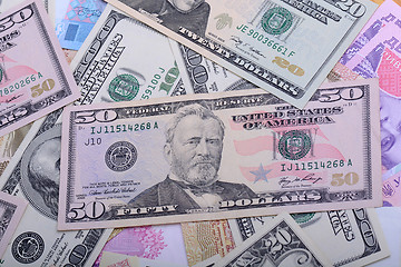 Image showing Background with money american dollar bills