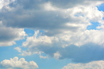 Image showing Clouds with blue sky