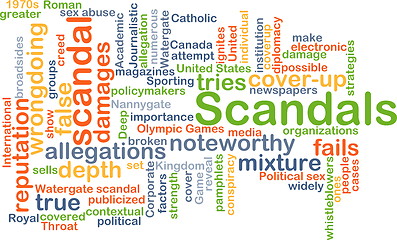 Image showing Scandals background concept