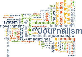 Image showing Journalism background concept