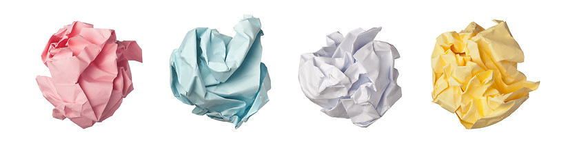 Image showing Crumpled paper ball