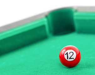 Image showing Snooker balls