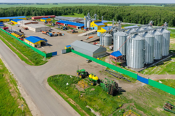 Image showing Machine yard of agricultural firm. Tyumen. Russia