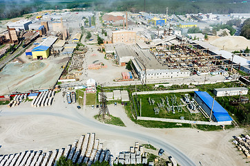 Image showing Aerial view on JSC Tyumennerud plant. Russia