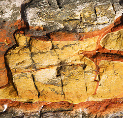 Image showing abstract lanzarote  stone and lichens 