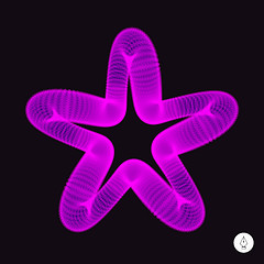 Image showing Star. Vector 3D illustration. 