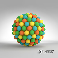 Image showing Sphere. 3d vector template. Abstract illustration. 