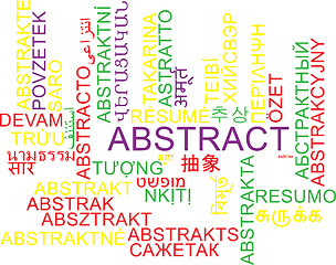 Image showing Abstract multilanguage wordcloud background concept