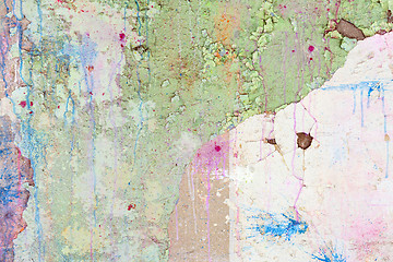 Image showing Grunge Colored  Old Concrete Texture Wall