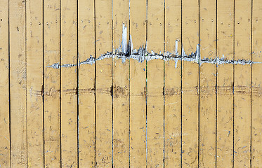 Image showing Yellow Wooden Plank