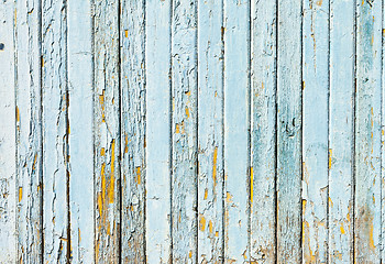 Image showing Vintage Blue background wood wall, concept