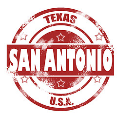 Image showing San Antonio stamp 